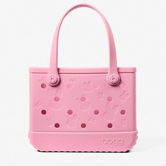 New Bitty Bogg Bag I Peep You Bubblegum Pink Bunny Rabbit Easter Beach Tote - Picture 2 of 11